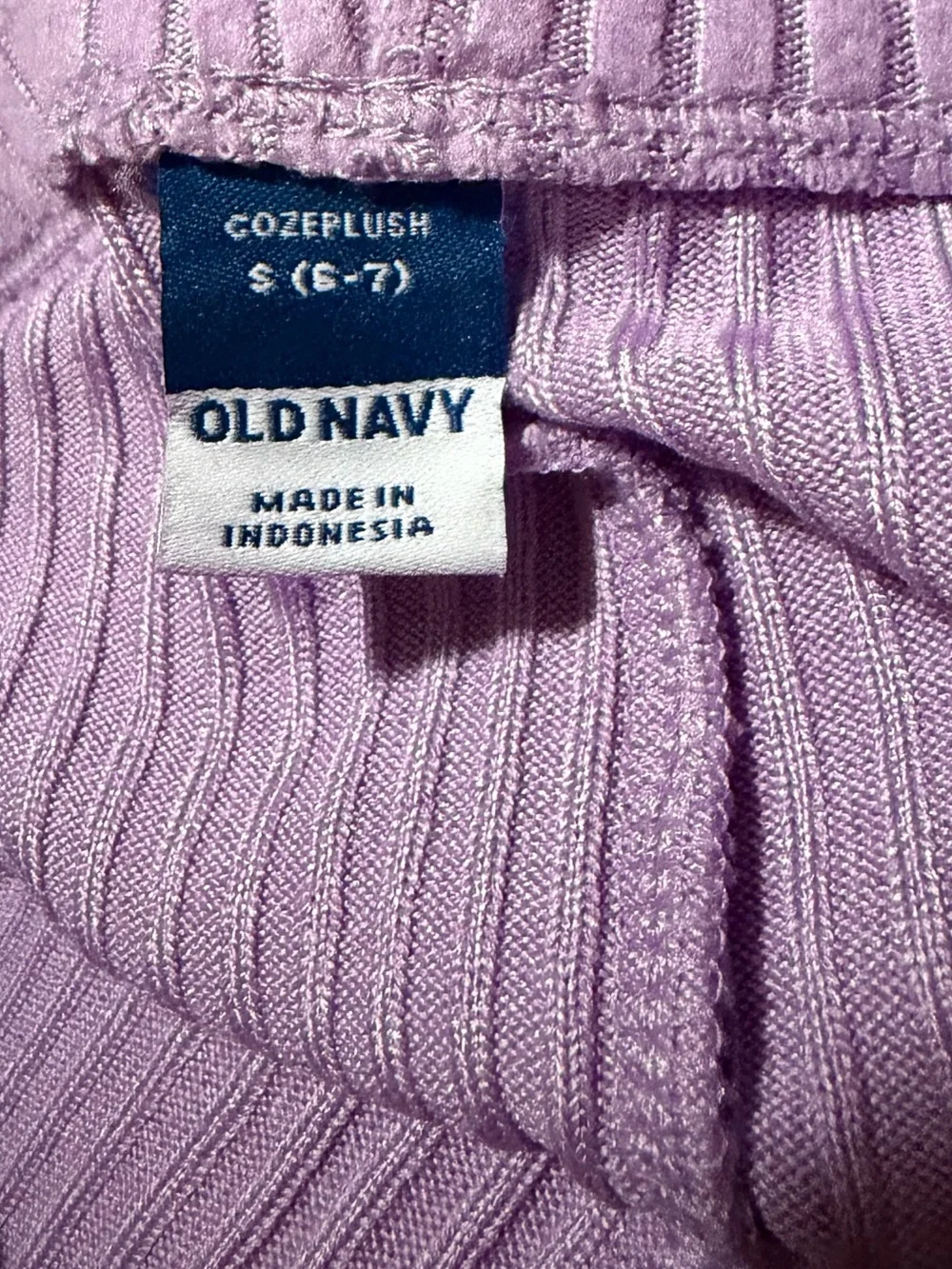 Old Navy Lavender Ribbed Flare Leggings